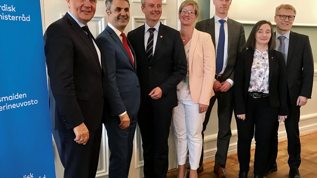 Sirið Stenberg á ráðharrafundi um orku