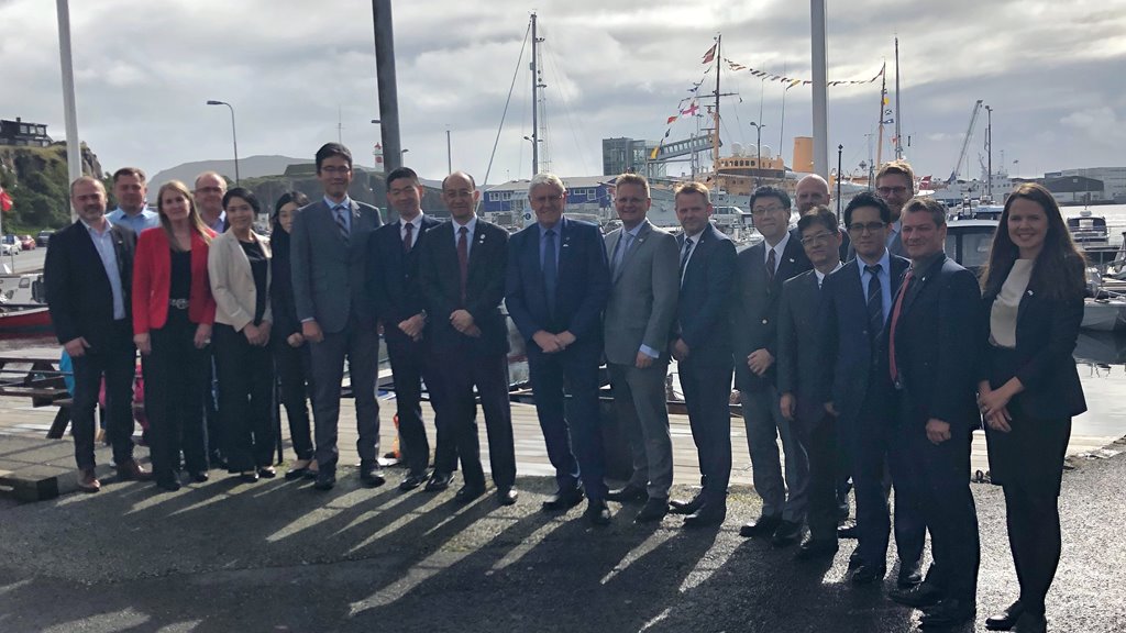 Sendinevnd úr Japan á fundi um fríhandilssáttmála
