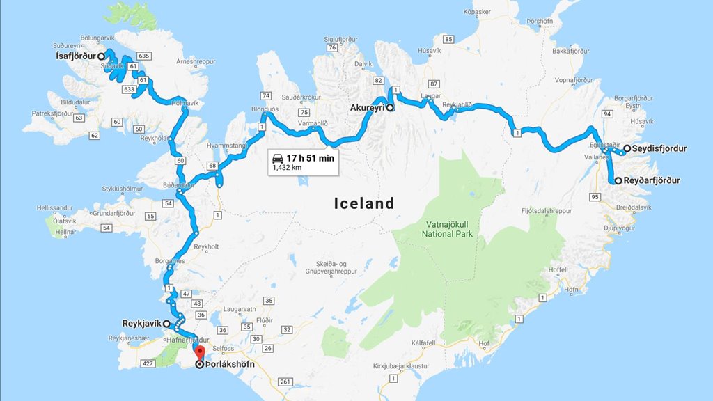 Ferðandi vinnuframsýning í Íslandi