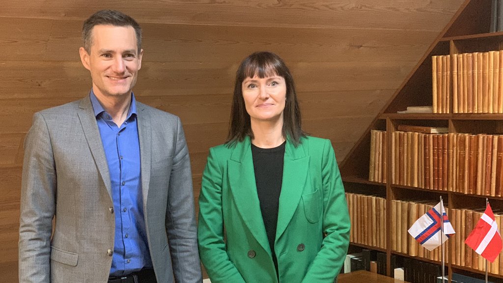 Danski vinnumálaráðharrin og Fíggjareftirlitið á vitjan í Fíggjarmálaráðnum