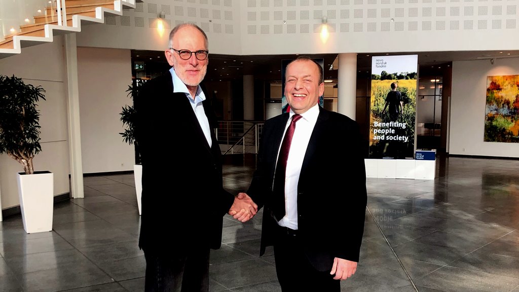 Kaj Leo Holm Johannesen á fundi við Novo Nordisk Grunnin
