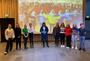 Elsebeth Mercedis Gunnleygsdóttur, landsstýriskvinna, helt røðu Altjóða Barnarættindadagin