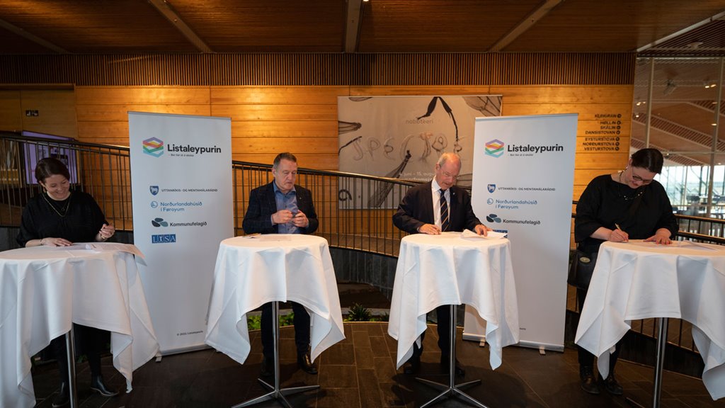 Nýggj samstarvsavtalu um Listaleypin undirritað