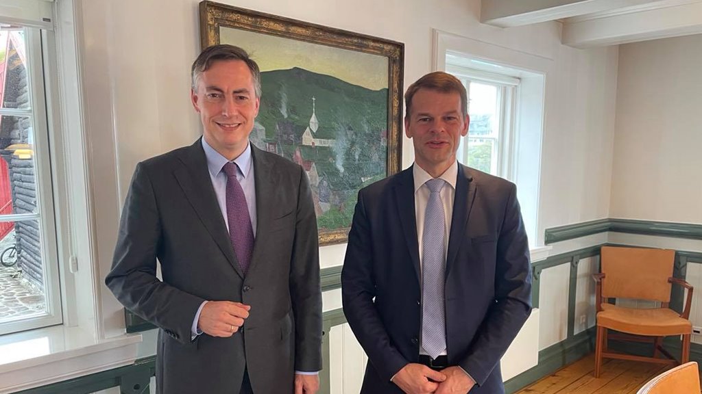 Oddamaður í ES tinginum á fundi við løgmann