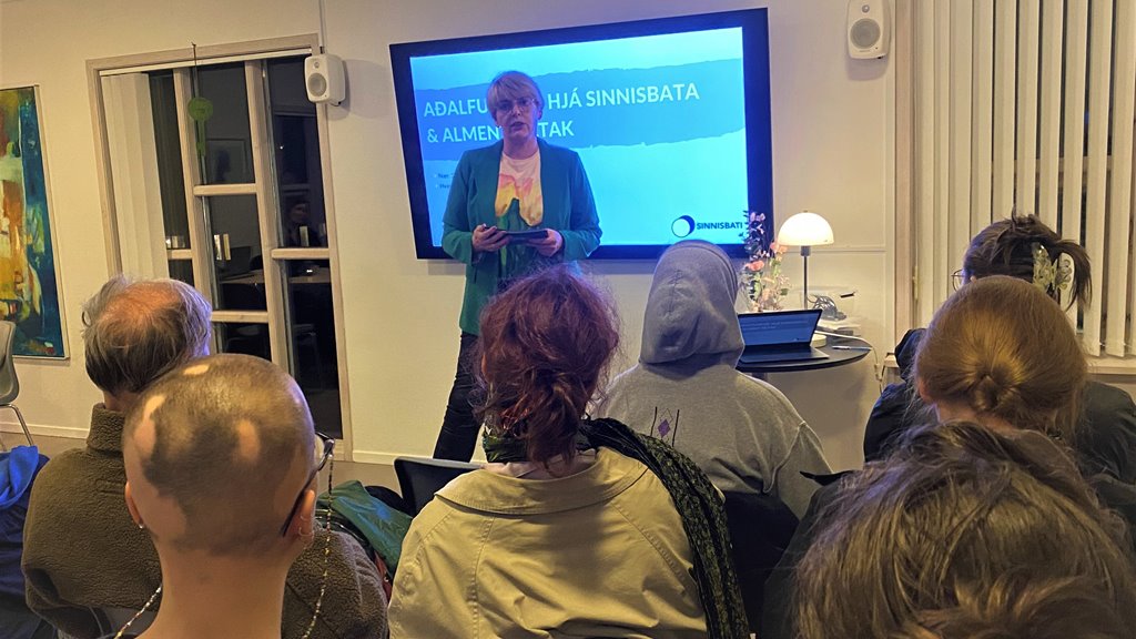 Landsstýriskvinnan bar fram eina røðu á aðalfundinum hjá Sinnisbata