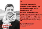 Eyðgunn Samuelsen, Minister of Gender Equality takes part at The UN Commission on the Status of Women (CSW) in New York